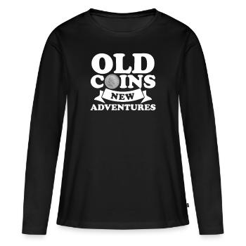 Numismatische Münze Römische Sammlung - Frauen Premium Bio Langarmshirt - Schwarz - Vorne - Julia (174cm)