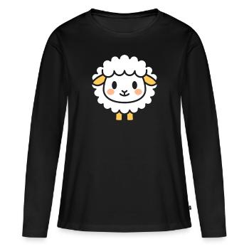 Sheep - Women's Premium Organic Long Sleeve Shirt - black - Front - Julia (174cm)
