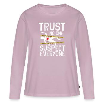 Murder Mystery Dinner Fun Night - Women's Premium Organic Long Sleeve Shirt - dusky pink - Front - Julia (174cm)