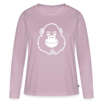 Gorilla - Women's Premium Organic Long Sleeve Shirt - dusky pink - Front - Julia (174cm)