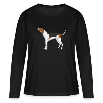 Arboriculture Walker Coonhound - T-shirt manches longues Premium bio Femme - noir - Devant - Julia (174cm)