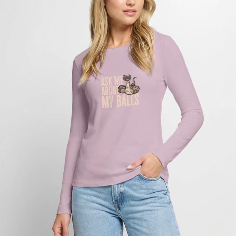 Ball Python Snake King Python T-shirt manches longues Premium bio Femme