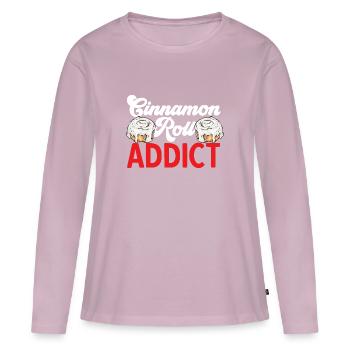 Cinnamon roll - Women's Premium Organic Long Sleeve Shirt - dusky pink - Front - Julia (174cm)