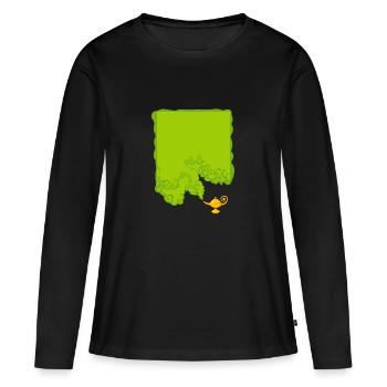 lampe magique - T-shirt manches longues Premium bio Femme - noir - Devant - Julia (174cm)