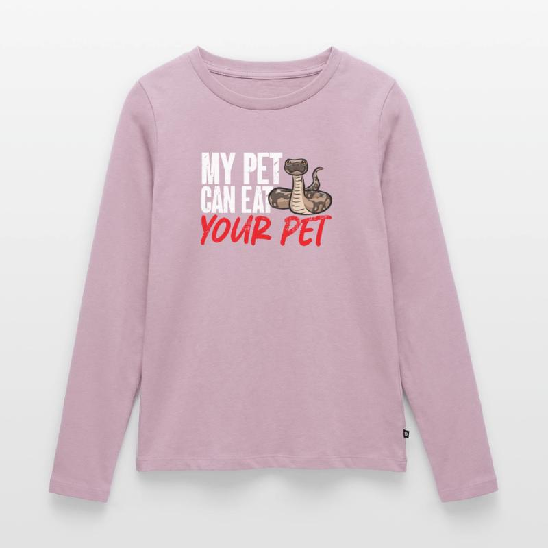 Ball Python Snake King Python T-shirt manches longues Premium bio Femme