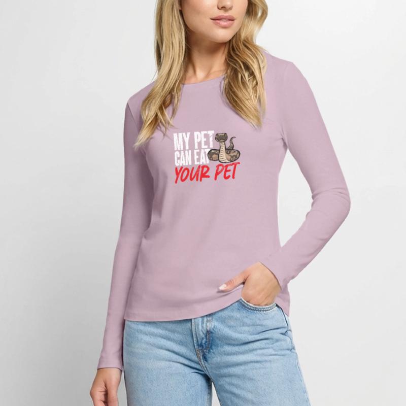 Ball Python Snake King Python T-shirt manches longues Premium bio Femme