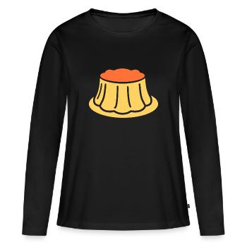 Obsttorte - Frauen Premium Bio Langarmshirt - Schwarz - Vorne - Julia (174cm)