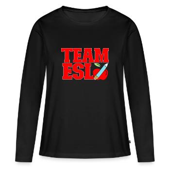 Teacher English Second Language Foreign Language - Women's Premium Organic Long Sleeve Shirt - black - Front - Julia (174cm)