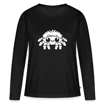 araignée - T-shirt manches longues Premium bio Femme - noir - Devant - Julia (174cm)