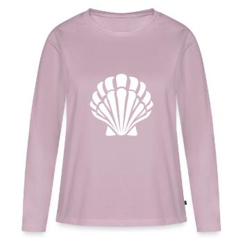shell - Women's Premium Organic Long Sleeve Shirt - dusky pink - Front - Julia (174cm)