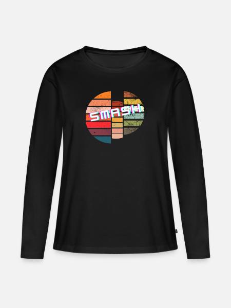 Smash or pass Partyshirt - Frauen Premium Bio Langarmshirt - Schwarz