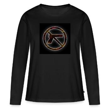 Schießverbot - Frauen Premium Bio Langarmshirt - Schwarz - Vorne - Julia (174cm)