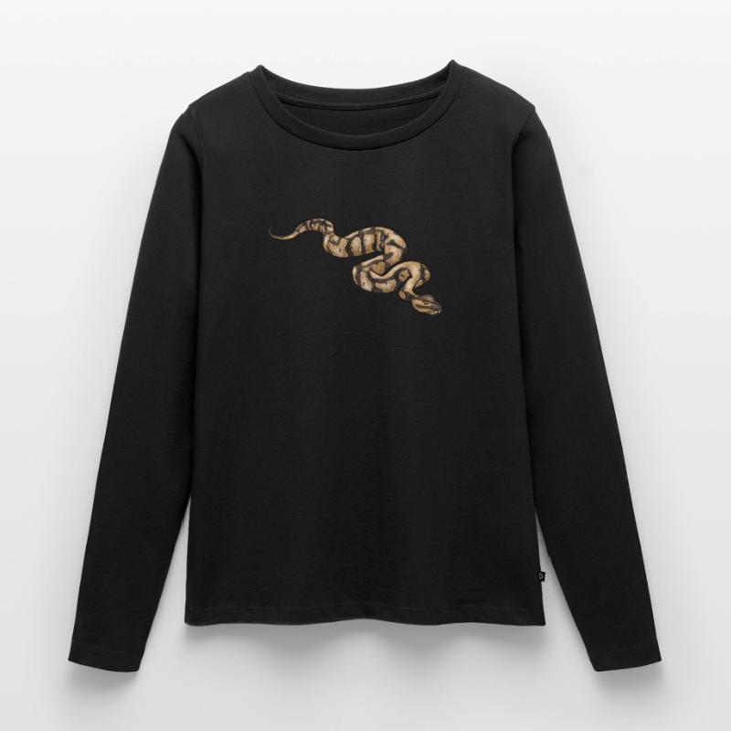 Ball Python Snake King Python T-shirt manches longues Premium bio Femme