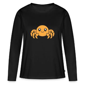araignée - T-shirt manches longues Premium bio Femme - noir - Devant - Julia (174cm)