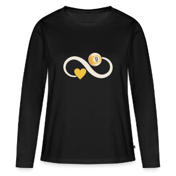 Billard billard billard - T-shirt manches longues Premium bio Femme - noir - Devant - Julia (174cm)