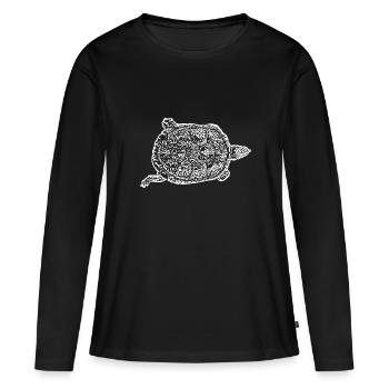 Turtle Turtles - Women's Premium Organic Long Sleeve Shirt - black - Front - Julia (174cm)