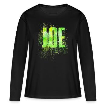 Joe - T-shirt manches longues Premium bio Femme - noir - Devant - Julia (174cm)