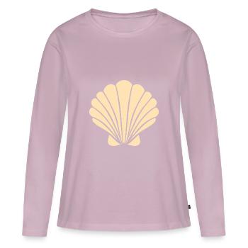 shell - Women's Premium Organic Long Sleeve Shirt - dusky pink - Front - Julia (174cm)
