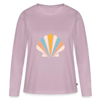 shell - Women's Premium Organic Long Sleeve Shirt - dusky pink - Front - Julia (174cm)