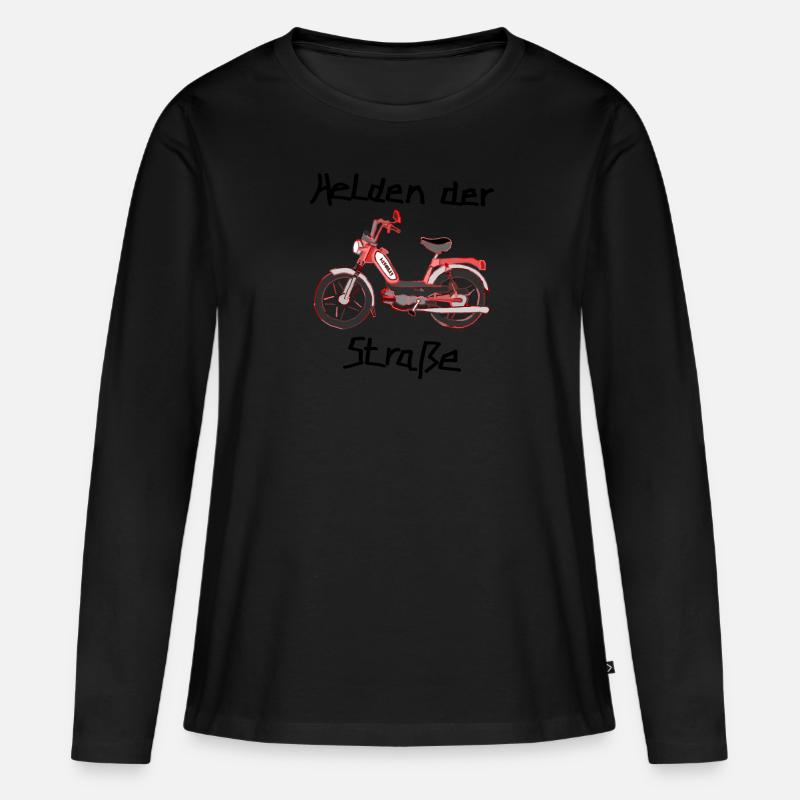 Helden der Straße - Hercules Prima 5S - Frauen Premium Bio Langarmshirt - Schwarz