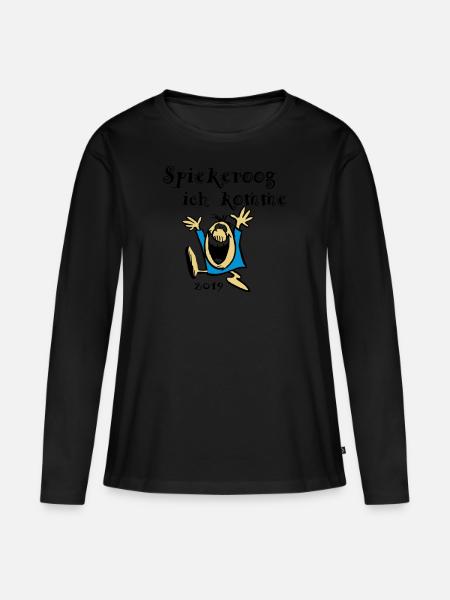 Spiekeroog, lustige ,sprüche - Frauen Premium Bio Langarmshirt -