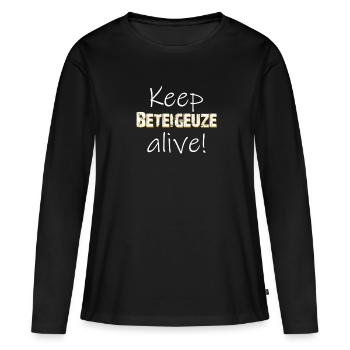Supernova Beteigeuze - Frauen Premium Bio Langarmshirt - Schwarz - Vorne - Julia (174cm)