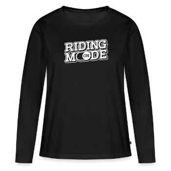 Cavalier Équitation Équitation - T-shirt manches longues Premium bio Femme - noir - Devant - Julia (174cm)