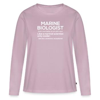 Marine biology - Women's Premium Organic Long Sleeve Shirt - dusky pink - Front - Julia (174cm)