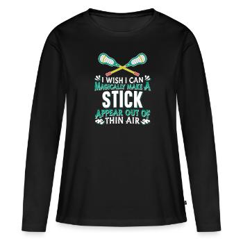 Lacrosse - T-shirt manches longues Premium bio Femme - noir - Devant - Julia (174cm)