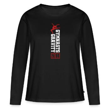 Gymnast Gymnastics Acrobatic Artistic Dance Sports - Women's Premium Organic Long Sleeve Shirt - black - Front - Julia (174cm)