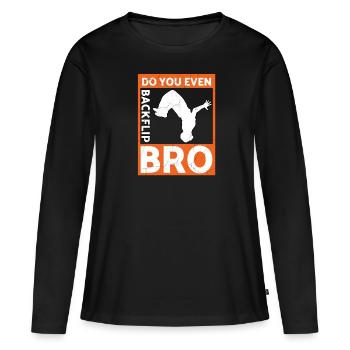 Gymnast Gymnastics Acrobatic Artistic Dance Sports - Women's Premium Organic Long Sleeve Shirt - black - Front - Julia (174cm)
