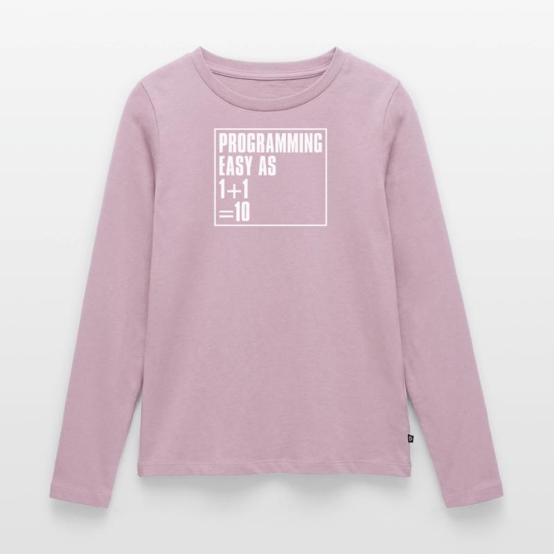 Programmierer Coder Software Entwickler Frauen Premium Bio Langarmshirt