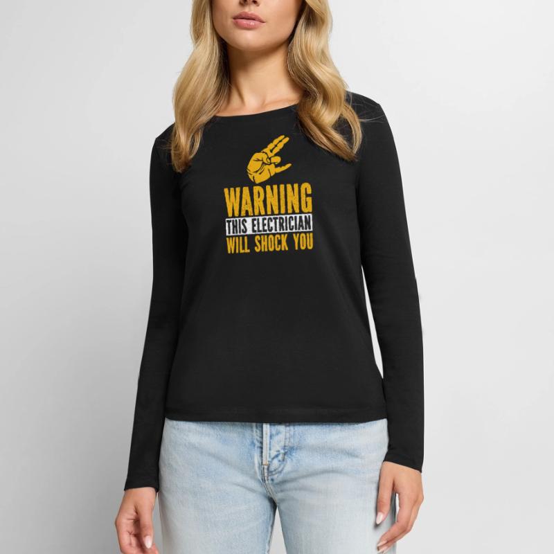 Electrician Electrical Engineer Electronics Technician Women's Premium Organic Long Sleeve Shirt