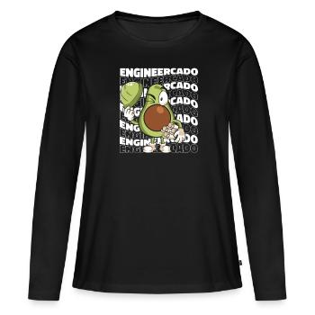 Engineer Master Technician Diploma - Women's Premium Organic Long Sleeve Shirt - black - Front - Julia (174cm)