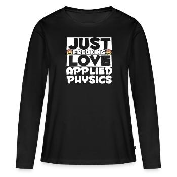 Physicien physicien - T-shirt manches longues Premium bio Femme - noir - Devant - Julia (174cm)