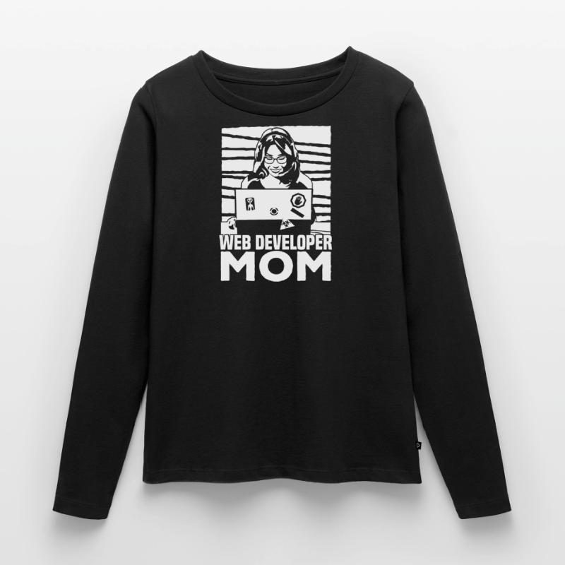Web Entwickler Webdeveloper Web-Entwickler Frauen Premium Bio Langarmshirt