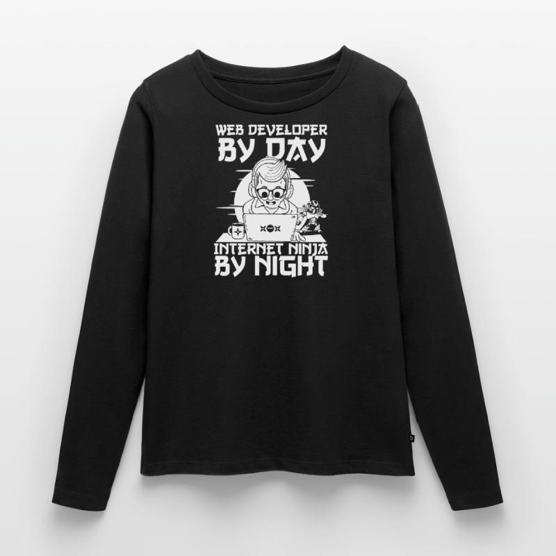 Web Entwickler Webdeveloper Web-Entwickler Frauen Premium Bio Langarmshirt