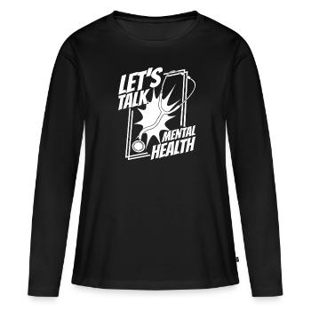 infirmier - T-shirt manches longues Premium bio Femme - noir - Devant - Julia (174cm)