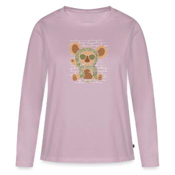 Koalabär Sonnenbrillenschal - Frauen Premium Bio Langarmshirt - Altrosa - Vorne - Julia (174cm)