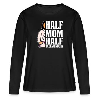 Taekwondo Taekwondo Mama - T-shirt manches longues Premium bio Femme - noir - Devant - Julia (174cm)