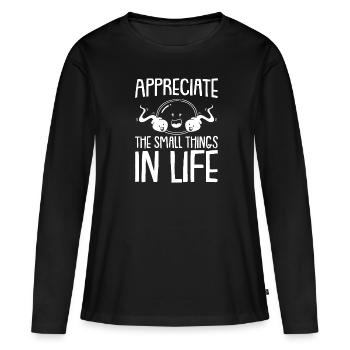 Biologiste Biologiste Sperme Biologiste moléculaire - T-shirt manches longues Premium bio Femme - noir - Devant - Julia (174cm)