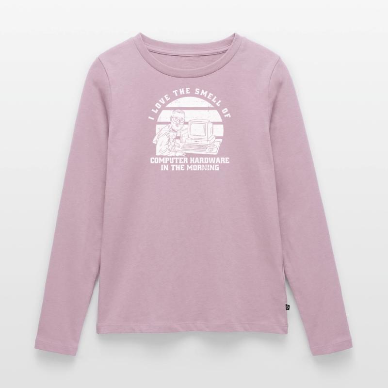 Developer Coder Programmer Computer T-shirt manches longues Premium bio Femme