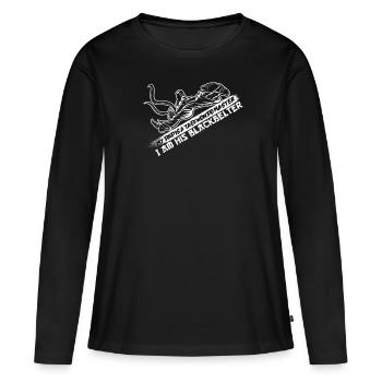 Taekwondo Père Taekwondo - T-shirt manches longues Premium bio Femme - noir - Devant - Julia (174cm)