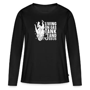 Plongeurs Plongée commerciale - T-shirt manches longues Premium bio Femme - noir - Devant - Julia (174cm)