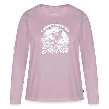 Diving Divers Commercial Diving - Women's Premium Organic Long Sleeve Shirt - dusky pink - Front - Julia (174cm)
