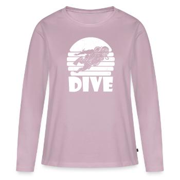 Diving Divers Commercial Diving - Women's Premium Organic Long Sleeve Shirt - dusky pink - Front - Julia (174cm)