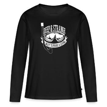 Plongeurs Plongée commerciale - T-shirt manches longues Premium bio Femme - noir - Devant - Julia (174cm)