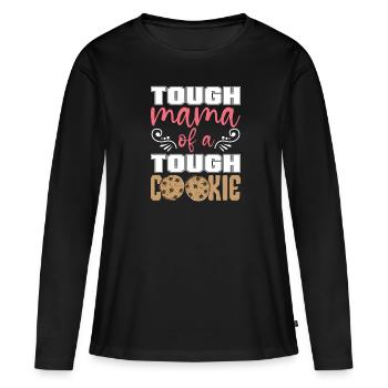Mom Mutter Mutter - Frauen Premium Bio Langarmshirt - Schwarz - Vorne - Julia (174cm)
