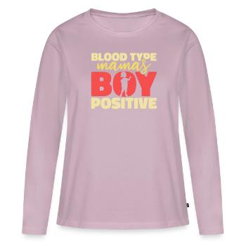 Mom Mutter Sohn - Frauen Premium Bio Langarmshirt - Altrosa - Vorne - Julia (174cm)