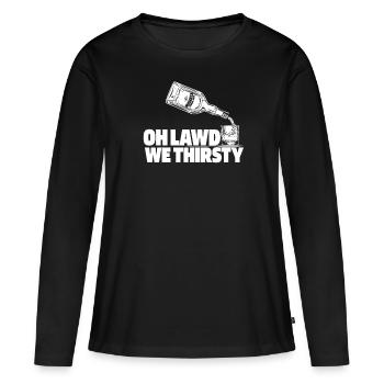 Whisky Whiskey - T-shirt manches longues Premium bio Femme - noir - Devant - Julia (174cm)